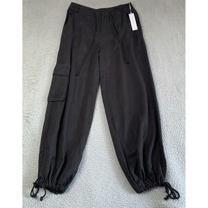 NWT YFB Young Fabulous Broke Pants Womens Medium Baggy Leg Drawstring Tencel